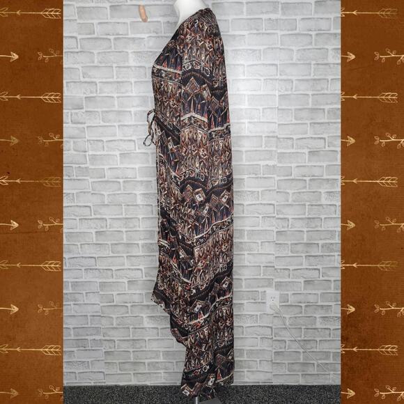 Volcom Stone Row Wrapture Boho Atzec Dress, sz Small - Picture 3 of 5